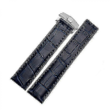Tag Heuer Watch Bands in Genuine Leather Available in 19mm 20mm and 22mm Sizes with Black and Red Color Choices - JXblue silver buckle19mm