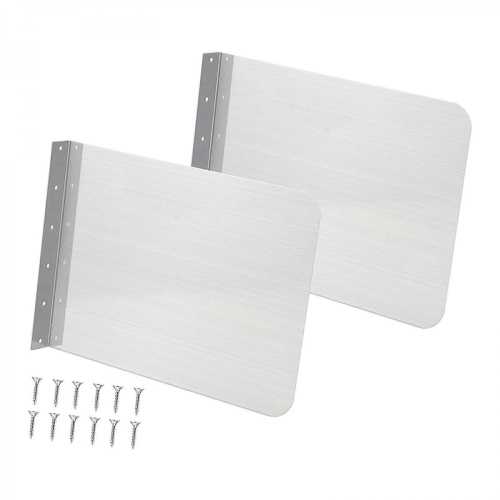 2x Stainless Steel Splash Guard Sink Splash Protector Wall Mount Guard forLarge 1