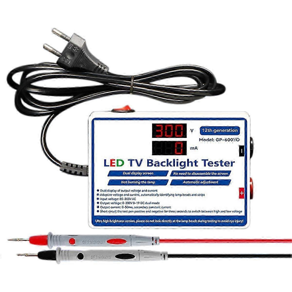 Led Tester 0-300V Output Led Tv Backlight Tester Test Tool Eu Plug 7057162259374