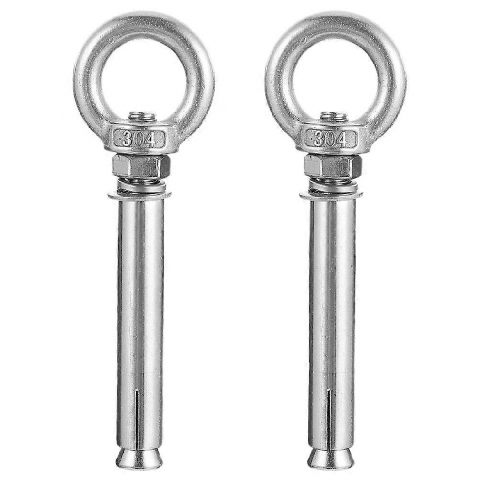 2Pcs Wall Concrete Eye Bolt Cement Screws Concrete Cement Anchors Expansion Anchor Eyebolt Expansion Concrete Wall Anchorssilver 7057162259145