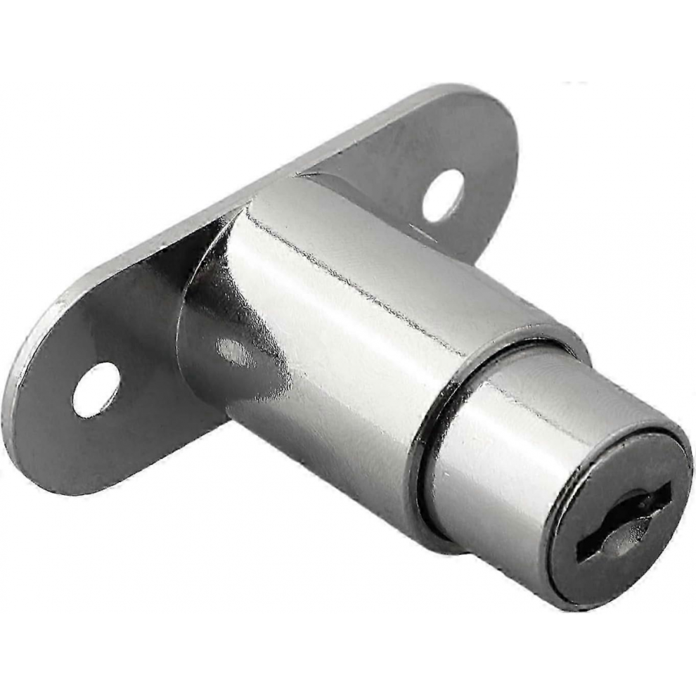 2 Pieces Sliding Door Lock - Cylinder Lock - Drawer Push Lock - With Key Set For Filing Cabinets, Cabinet Doors, Display Cabinets, Drawers And Cupboa 7057162258988