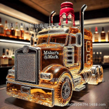 New Whiskey Glass Decanter, Halloween Fun Whiskey Bottle, Home Bar Decoration A65Truck D