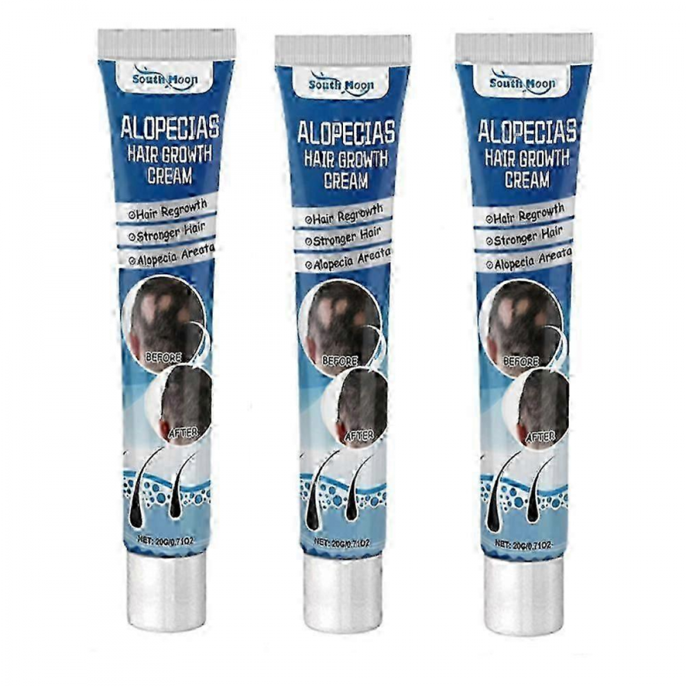 Cream 1-3X New Alopecia Treatment Hair Growing Prevent Alopecia Baldness Regrowth 20G3 Pcs