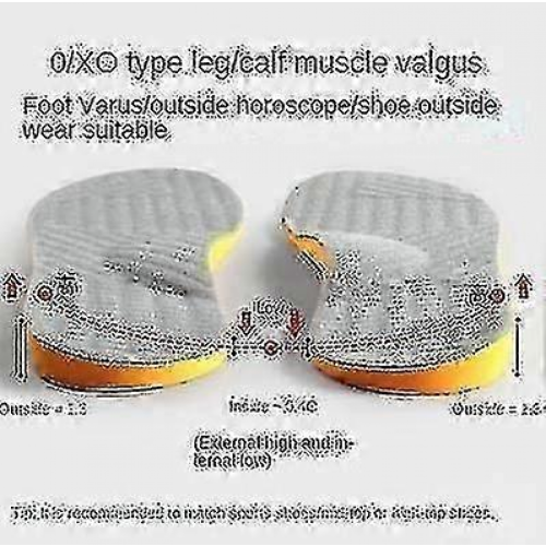 Corrective Supination Insoles for Foot Alignment in Men and WomenBlackSize 41 42 2