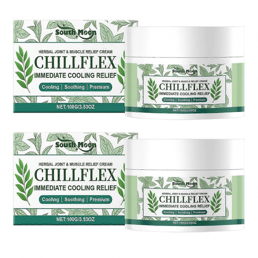Cream 1-3X Menthol Joint & Muscle Relief Chillflex Herbal Soothing For Joints And Muscles Discomforts2pcs