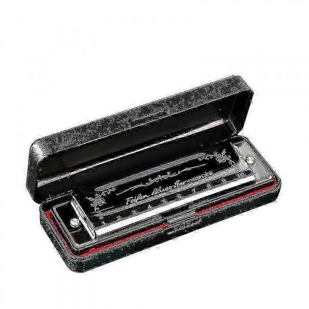 Harmonica for beginners - 10 Hole 20 Tone Blues Deluxe in Key of C