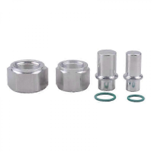 AC block off kit for rear air conditioning system leak repair