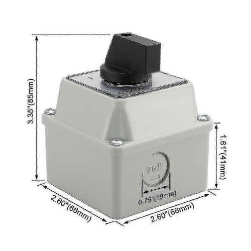 Changeover switch with exterior box for control systems SZW26-20/D202.2D 660V 1
