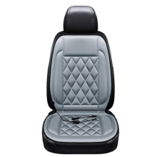 12V Heated Car Seat Cushion 2 Levels of Temperature Adjustable Seat Mat Overheat Protection Rhombus 202512v Grey