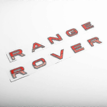 3D ABS Logo Sticker for Range Rover Hood Badge Sport Evoque L322 L406 25-26Red RR