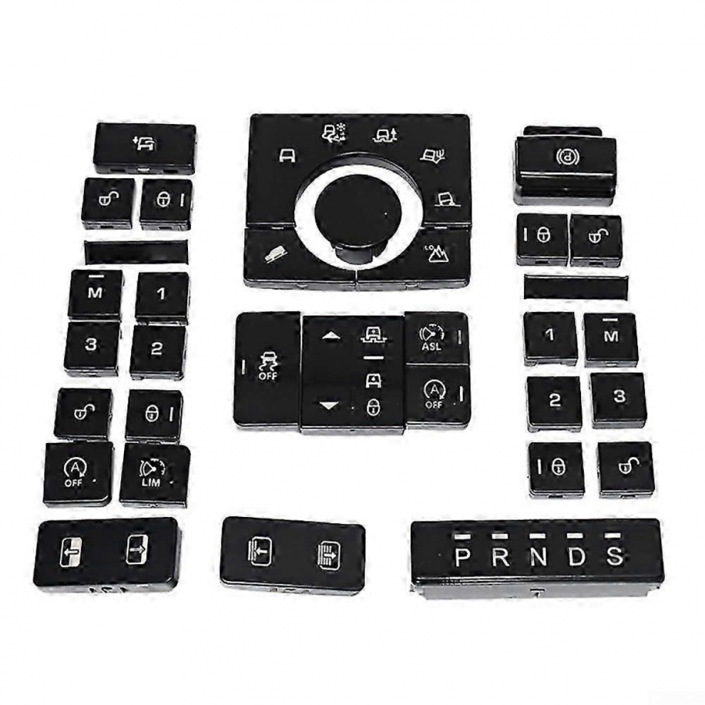25-26 Car Switch Button Cover Center Console For Land Rover Terrain Mode For Range Rover 20132017 Sport 20142017 Black 7057162273950