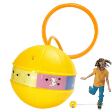 Ankle Spring Ball – Glowing Bouncing Ball for Kids and Adults Fun Swing Ball Yellow