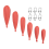 Fishing Practice Plug Rubber Casting Baitcasting Plug for Improving Casting Skills6Pcs 3
