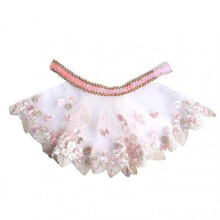 (Flower) Pet Lace Cape Cat Dog Clothes Lace Collar Dress Up Party Costume Pet ClothIng