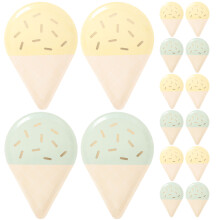 16 papp eiscreme teller dessert kuchen partyteller für eisdesserts
