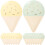 16 papp eiscreme teller dessert kuchen partyteller für eisdesserts 2