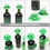 1 satz st. patricks day weinflaschendekorationen mit mini- 7