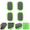 4er-pack mikrofaser-whiteboard-radierer, waschbar, flauschig 5