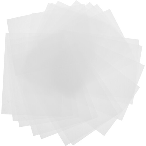 20 blatt wärmeschrumpfpapier zum selbermalen, durchscheinend