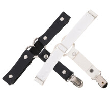 4Pcs PU Punk Leg Band Adjustable Heart Shape Thigh Ring Suspenders