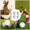 6PCS Synthetischer Gummi LED Leuchtender Golfball 8