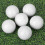 6PCS Synthetischer Gummi LED Leuchtender Golfball 14