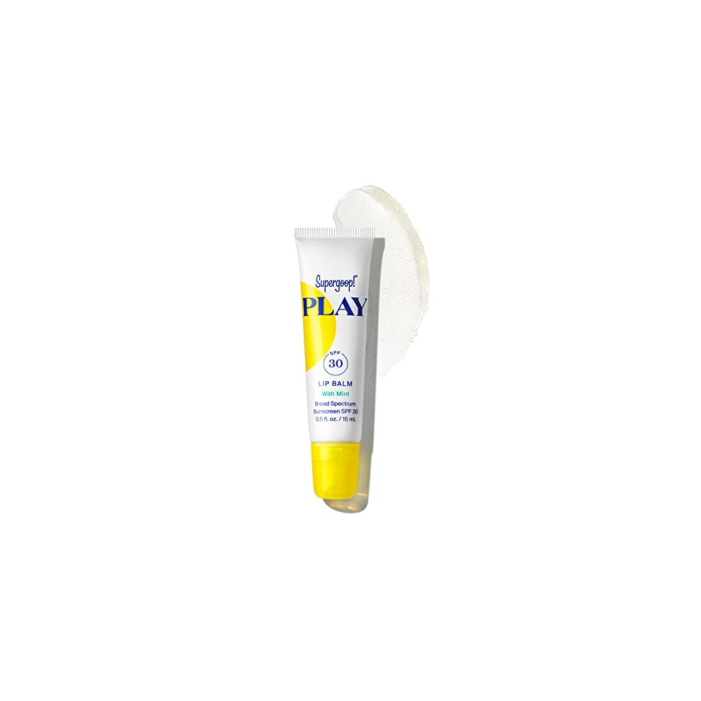 Supergoop! Supergoop Play Lip Balm Spf 30 With Mint 05 Fl Oz Broad Spectrum Spf Lip Balm With Hydrating Honey Shea Butter Sunflower
