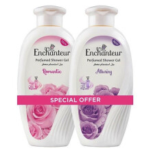 Enchanteur Perfumed Shower Gel Romantic & Alluring 250ml Pack of 2 | Rich & Creamy Lather | Body Wash | Deep Cleansing