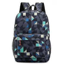 (Plaid blue) 3d Galaxy Print Backpack Girls Boys Rucksack Travel Bookbag School
