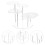 Jewelry Display Stand Clear Riser Desktop Ring Rack Shelf Organizer 10