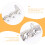 8Paren Paar Decoratieve Schoenveter Clips 7
