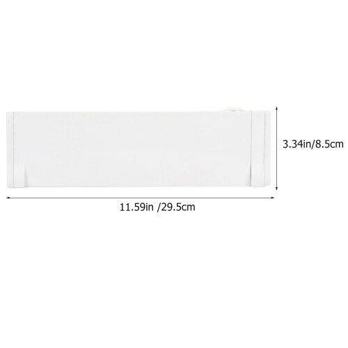 Drawer Separators Board Abs Transparent 2pcs 8.5x1.5x29.5cm 1