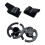 2 Pairs Plastic Mask Hook Holder Support Black 1