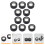 10Sets Black Empty Eyeshadow Boxes Ps Aluminum Portable Storage Cases 4