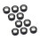 10Sets Black Empty Eyeshadow Boxes Ps Aluminum Portable Storage Cases 5