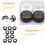 10Sets Black Empty Eyeshadow Boxes Ps Aluminum Portable Storage Cases 8