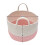 Living And Home Rope Laundry Basket Blanket Toys Storage Hamper Folding Clothes Bin 5