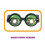 (Green) Crazy Eyes Prank Glasses Funny Practical Toys B 5
