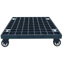 Plant Caddy With Wheels Heavy Duty Rolling Plant Stand 330lb Capacity Black 50cm/20in Outdoor Planter Caddy Casters