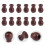 12Pcs Coffee Wood Cord Tassels for Window Blinds Decorative Pull Knobs 3