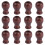 12Pcs Coffee Wood Cord Tassels for Window Blinds Decorative Pull Knobs 1