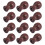 12Pcs Coffee Wood Cord Tassels for Window Blinds Decorative Pull Knobs 5