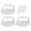 3St Kinderveilig Stove Knop Bescherming Hittebestendig Wit 3