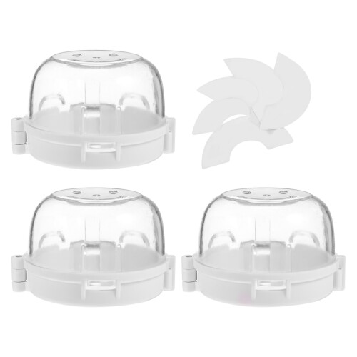 3St Kinderveilig Stove Knop Bescherming Hittebestendig Wit 2