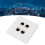 Cat 6 Ethernet-Wandplatte, 4-Port-Buchse auf 12
