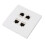 Cat 6 Ethernet-Wandplatte, 4-Port-Buchse auf 5