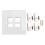 Cat 6 Ethernet-Wandplatte, 4-Port-Buchse auf 1