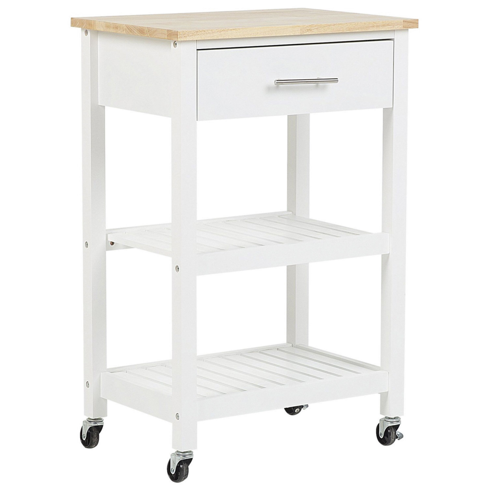 Kitchen Trolley HIUMA Wood White
