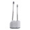 Living And Home Toilet Bowl Silicone and Nylon Brushes Combo Set 3