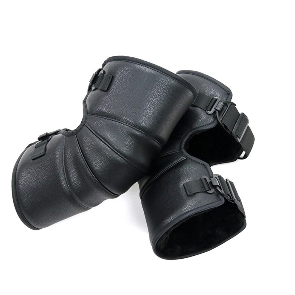Winter Protective Knee Pads For Motorcycle Riding Pu Leather Windproof Waterproof Winter Outdoor Knee Pads 9354506011420
